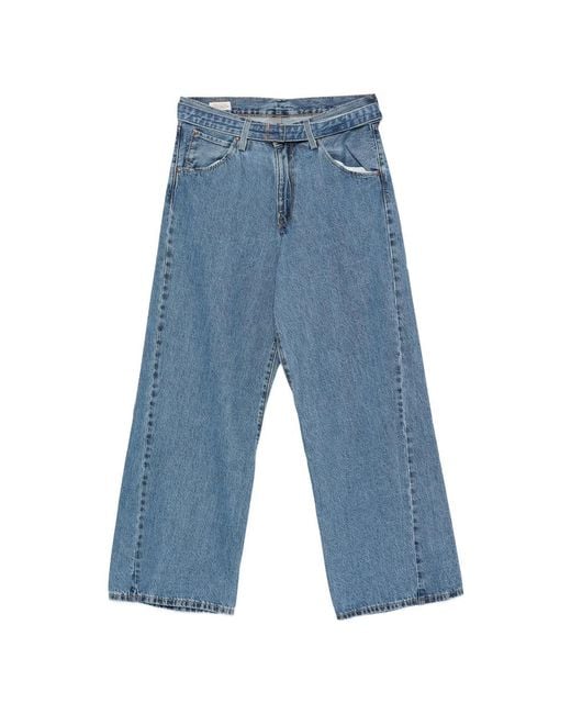 Levi's Blue Denim Wide-Leg Jeans for men