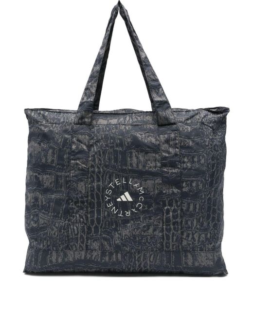 Adidas By Stella McCartney Black Large Printed Tote Bag
