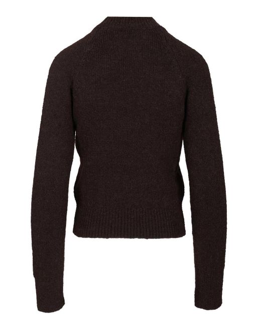 Dries Van Noten Black Fitted Sweater Knitwear