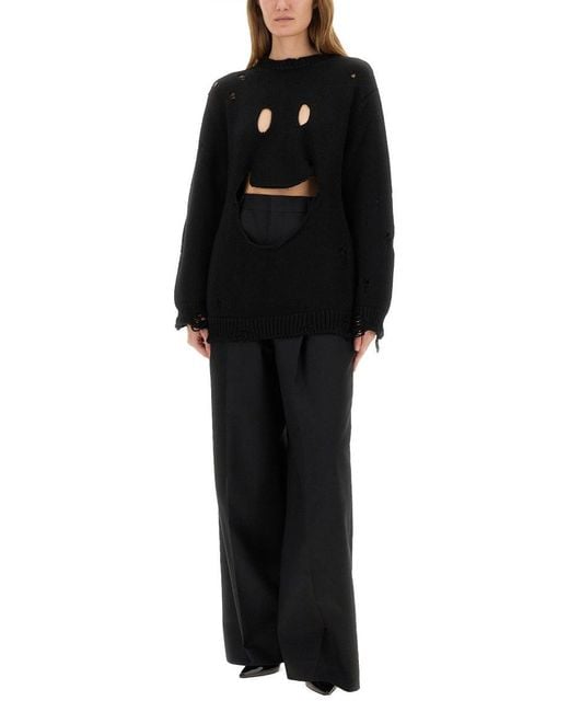 Wool Jersey.-Donna di Moschino in Black