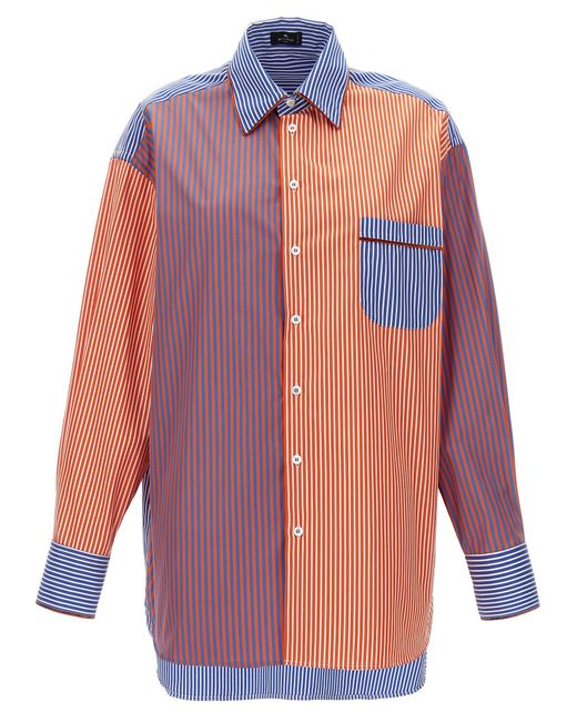 Striped Shirt Camicie Multicolor di Etro in Blue