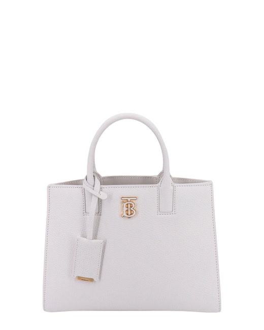 Burberry White Frances Handbag
