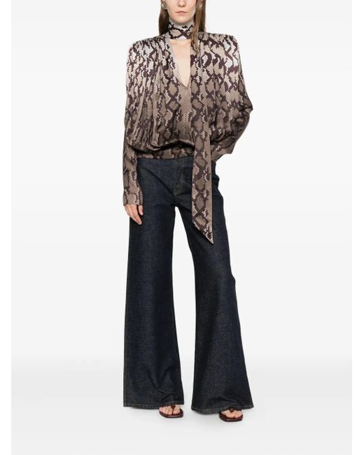 Stella McCartney Brown Printed Top