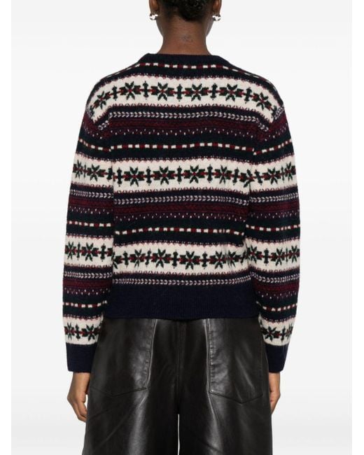 DUNST Black Wool Blend Crewneck Jumper