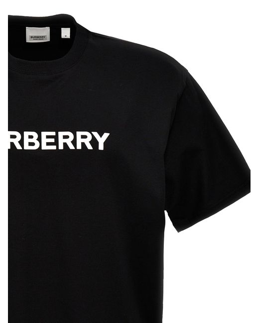 Harriston T Shirt Bianco/Nero di Burberry in Black da Uomo