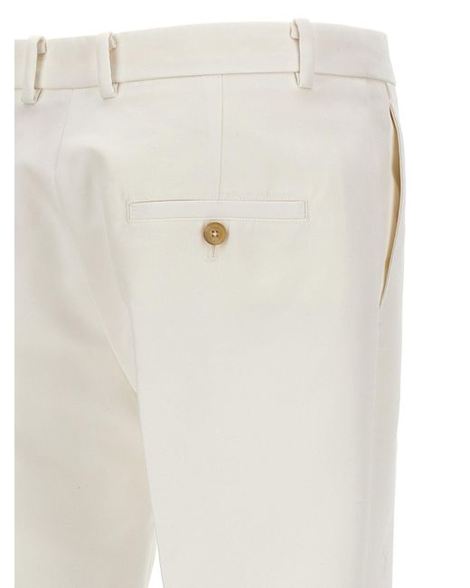 Turned-Up Hem Pantaloni Bianco di N°21 in White