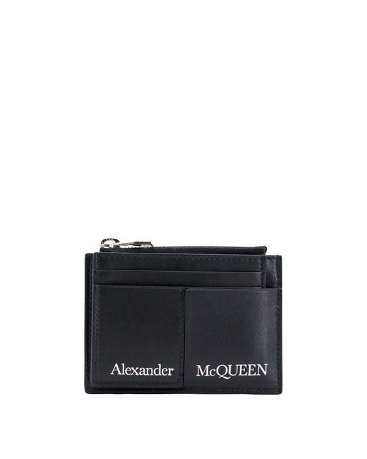 Alexander McQueen Logo Wallet in Black for Men Lyst