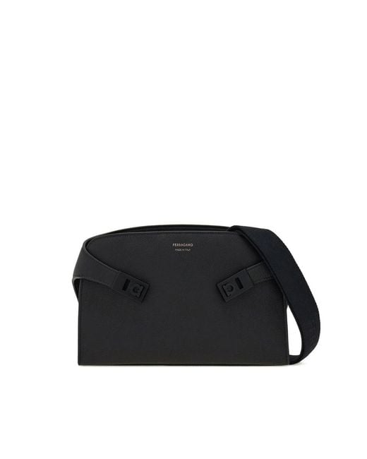 Ferragamo Black Bum Bags for men