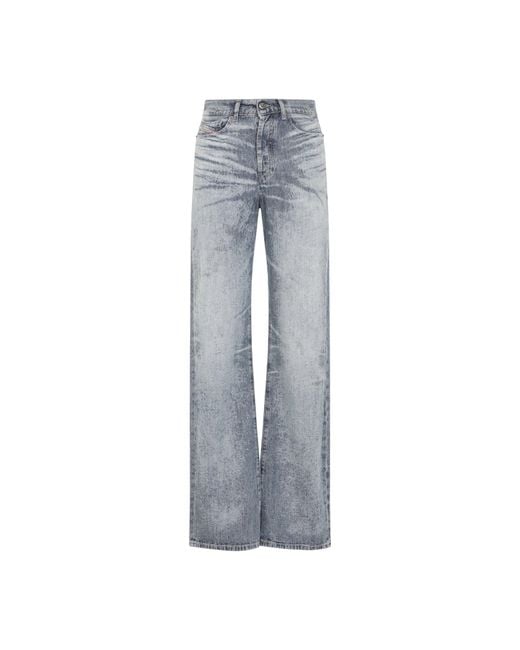 DIESEL Gray 1971 D-Sent Cotton Jeans