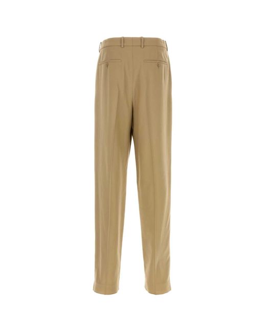 Saint Laurent Natural Carrot-Fit Trousers for men