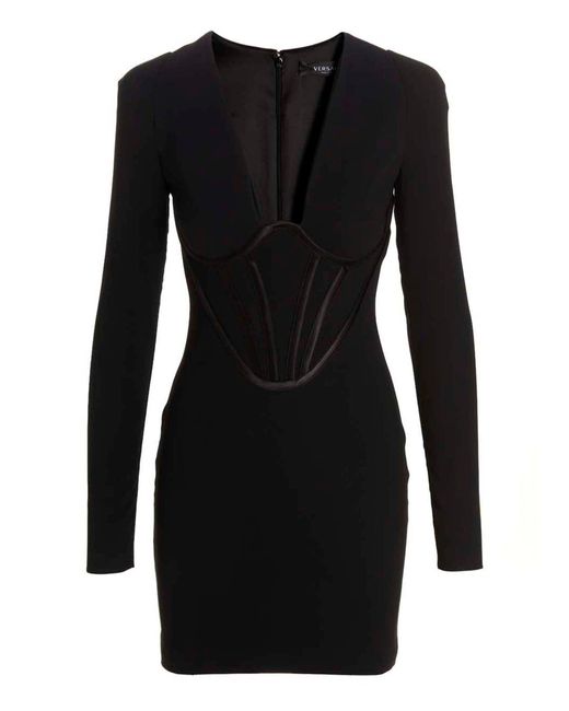 Versace Black 'cocktails' Dress