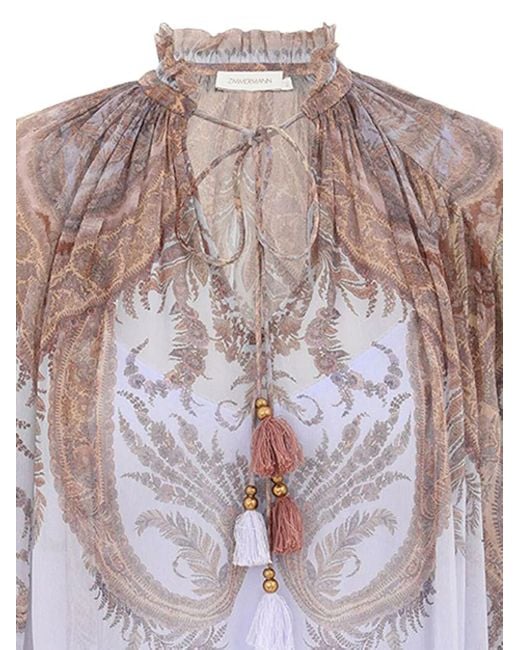 Zimmermann White Hypnotic Billow Blouse