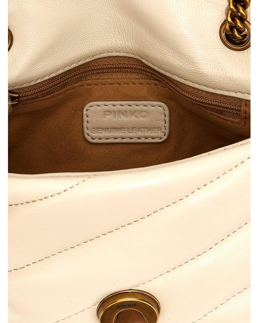 Pinko Natural Baby Love Bag Puff Maxi Quilt Crossbody Bags