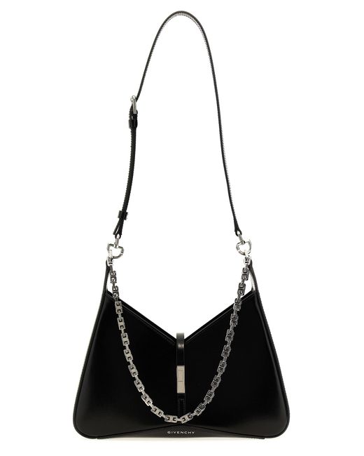 Givenchy Black 'Cut Out Zipped' Small Shoulder Bag