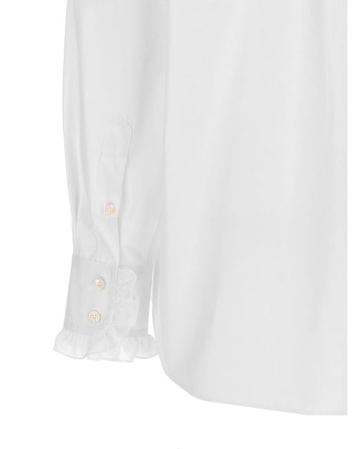 Ruffles Shirt Camicie Bianco di Stella McCartney in White