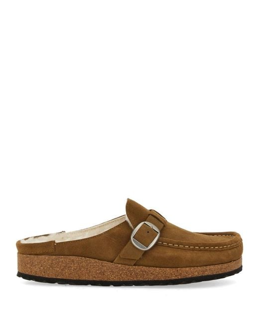 Birkenstock Brown Buckley In Shearling
