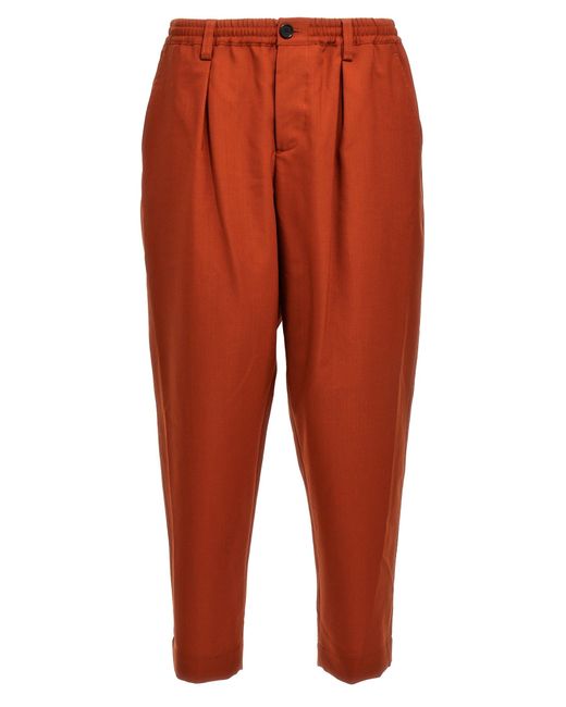 Marni Orange Wool Pants for men
