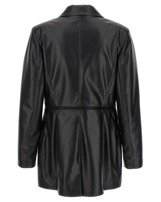 Recycled Leather Blazer Blazer And Suits Nero di Karl Lagerfeld in Black