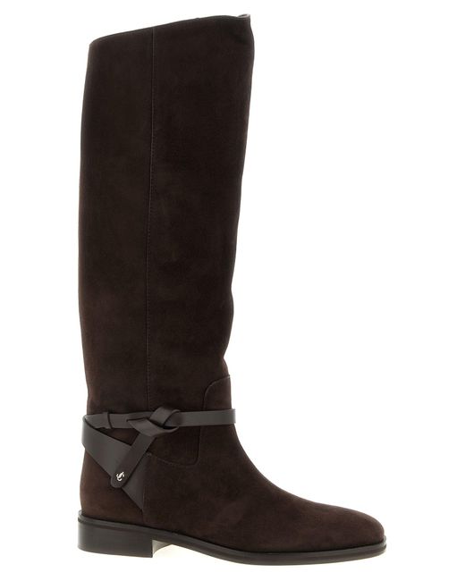 Jimmy Choo Black Lawton' Boots