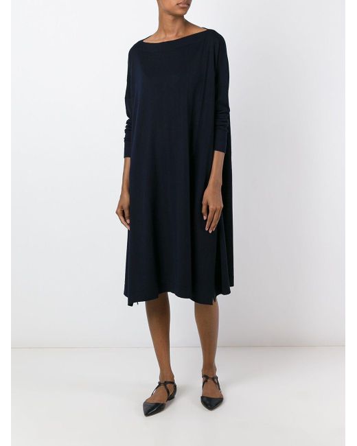 Daniela Gregis Blue Wool Short Dress