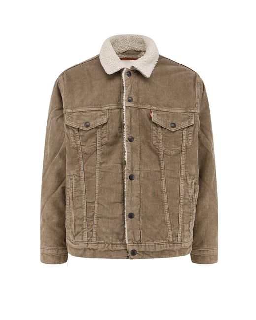 Levi's Brown Corduroy Jacket With Repreve Lining for men