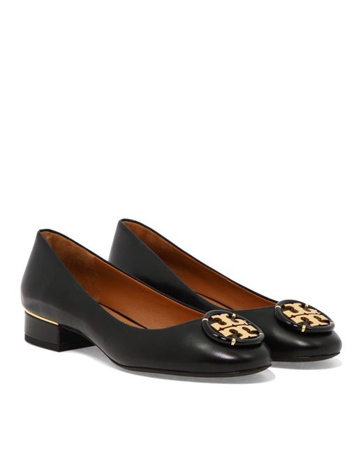 Tory Burch Black Multilogo Ballerinas