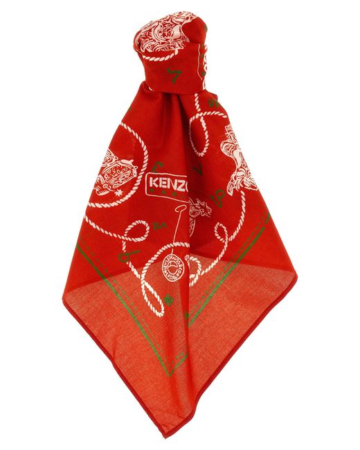 X Levi Strauss & Co. Bandana Sciarpe Rosso di KENZO in Red