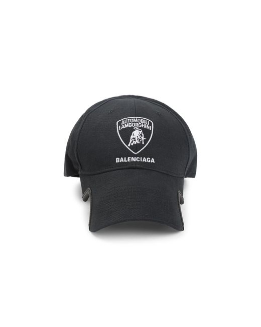 Cotton Lambo Hat-Uomo di Balenciaga in Black da Uomo