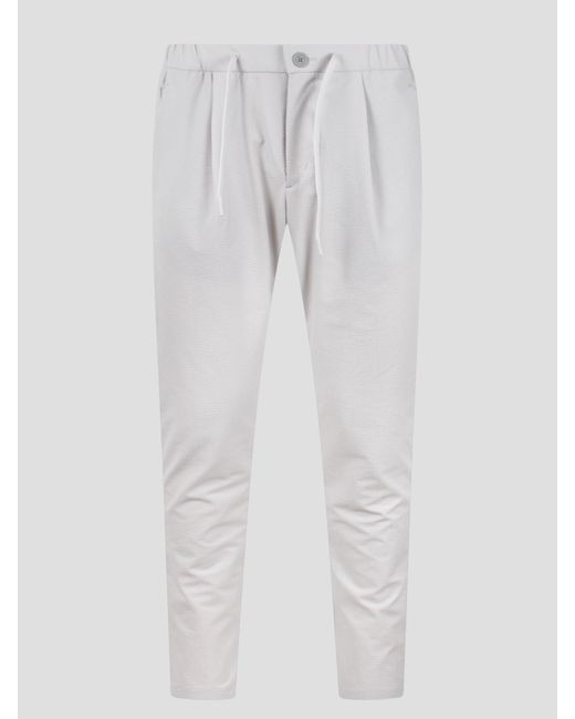 Herno White Pantaloni for men