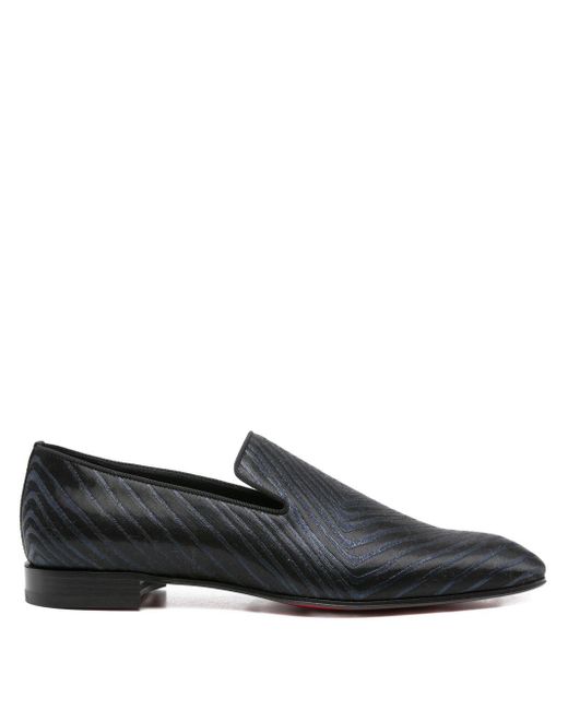 Christian Louboutin Black Dandelion Leather Loafers for men