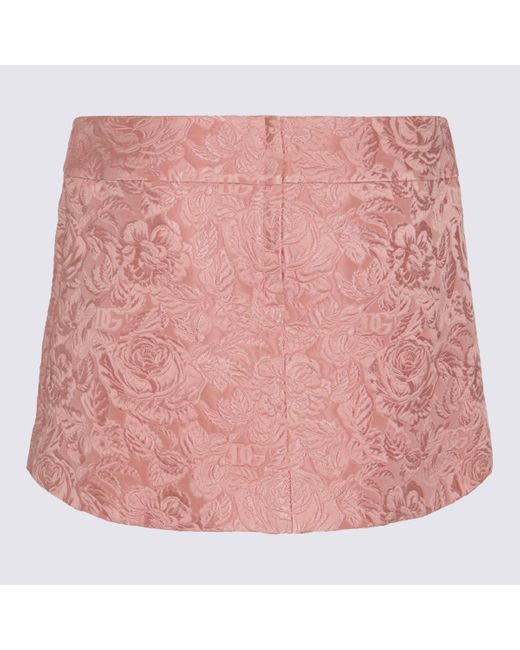 Dolce & Gabbana Pink Cotton Skirt