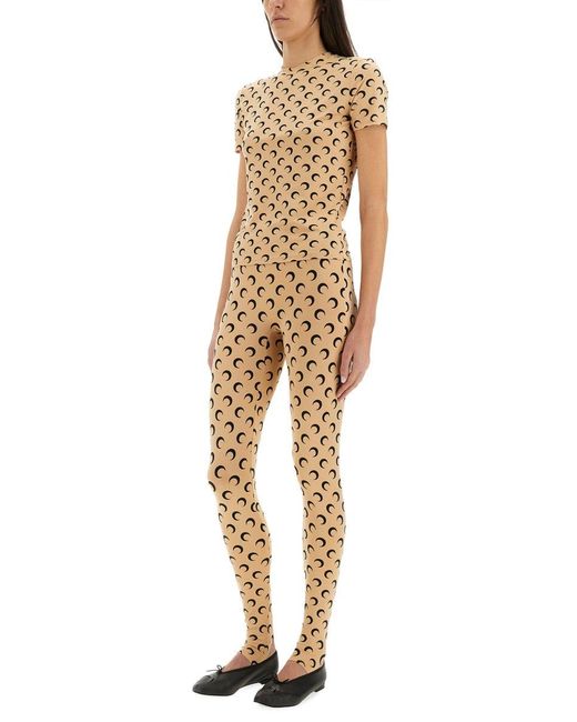 T-Shirt "Moon"-Donna di MARINE SERRE in Natural