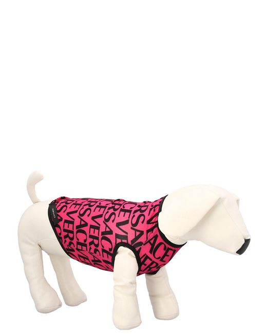 Versace Pink Logo Print Dog T-shirt Pets Accesories