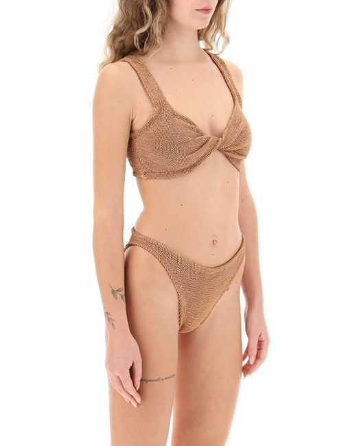 Hunza G Brown Juno Bikini Set