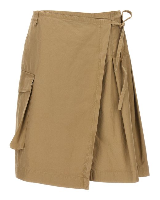 Dries Van Noten Natural 'Skilt' Skirt