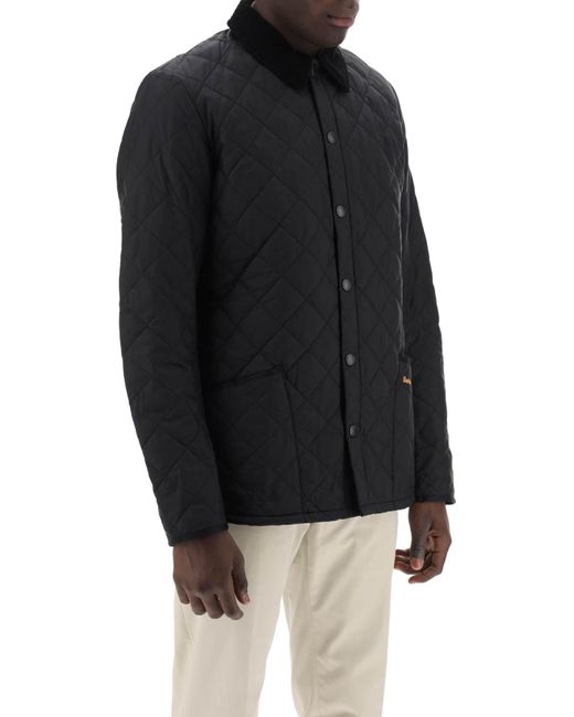 Barbour Black Heritage Liddesdale Quilted Jacket for men