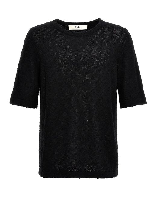 Tolomo T Shirt Nero di Séfr in Black da Uomo