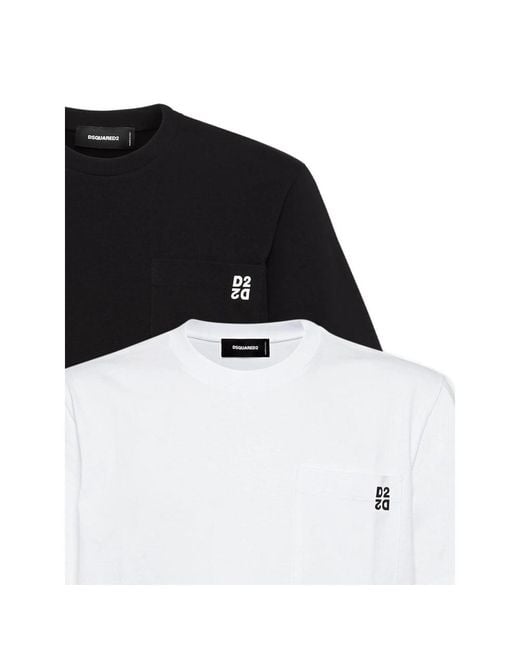 DSquared² Black T-Shirts for men
