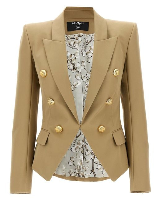 Balmain Natural Chiocciola Blazer And Suits