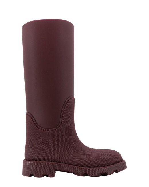 Burberry Red Rubber Boots