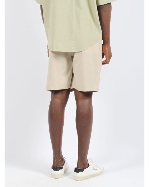 Low Brand Natural Tropical Wool Shorts for men