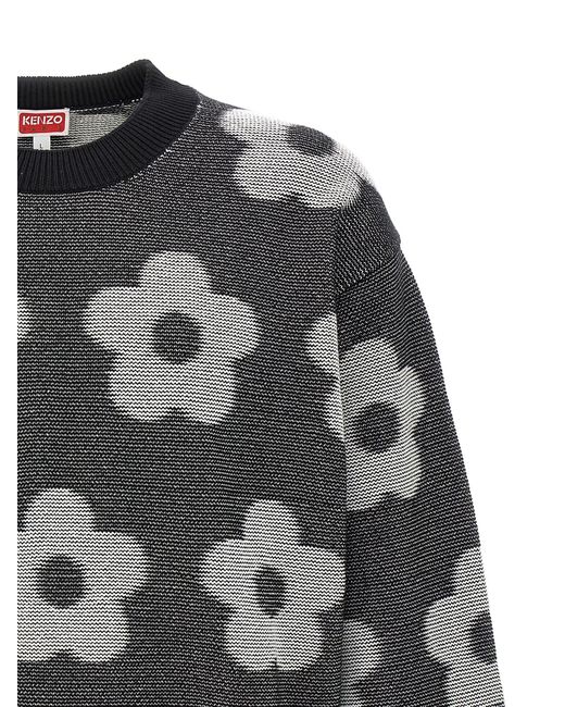 KENZO Gray 'Flower Spot' Sweater for men