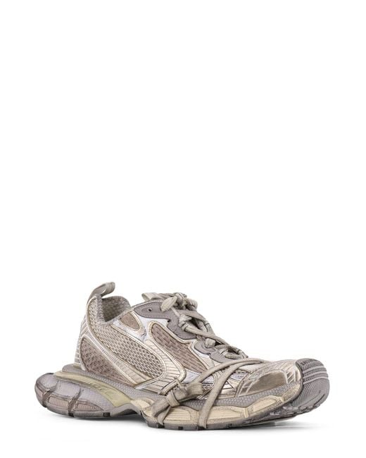 Balenciaga White 3Xl Low-Top Mesh Sneakers for men