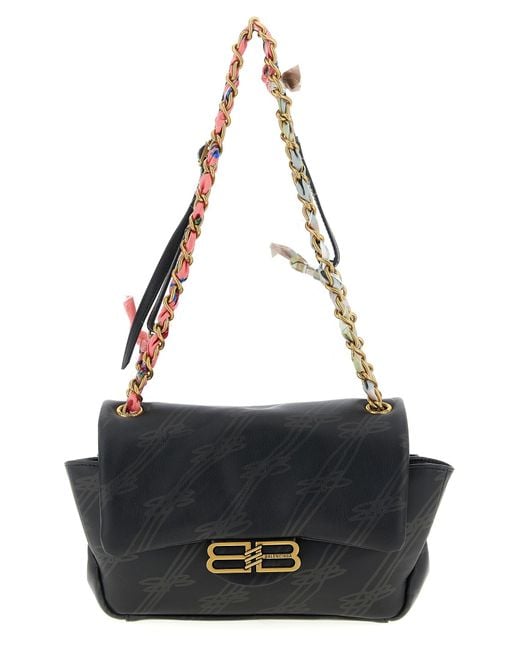 Balenciaga Black Darling Shoulder Bags
