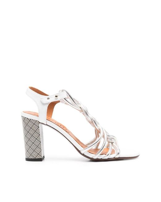 Chie Mihara White High Heel Sandals