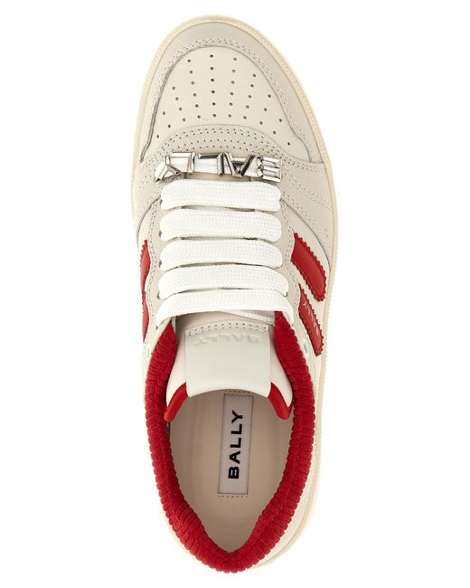 Royalty Sneakers Rosso di Bally in White da Uomo