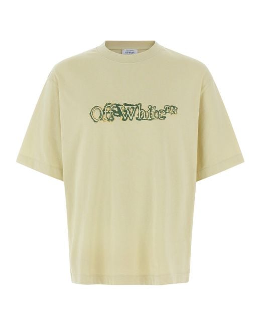 Off-White c/o Virgil Abloh Natural Cloudy Arrow Skate T-Shirt for men
