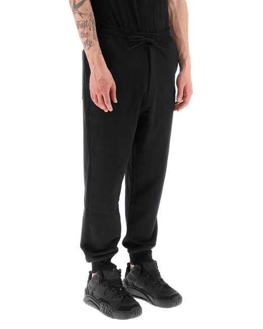 Y-3 Black Organic Cotton Sweatpants for men