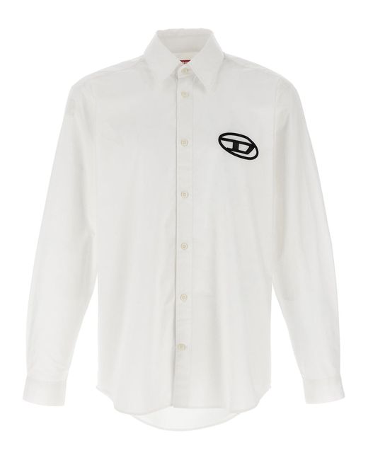 S-Simply-D Camicie Bianco-Uomo di DIESEL in White da Uomo