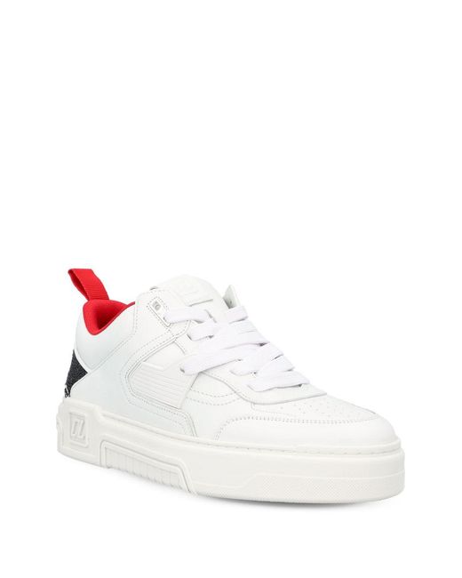 Astroloubi Leather Sneakers-Uomo di Christian Louboutin in White da Uomo